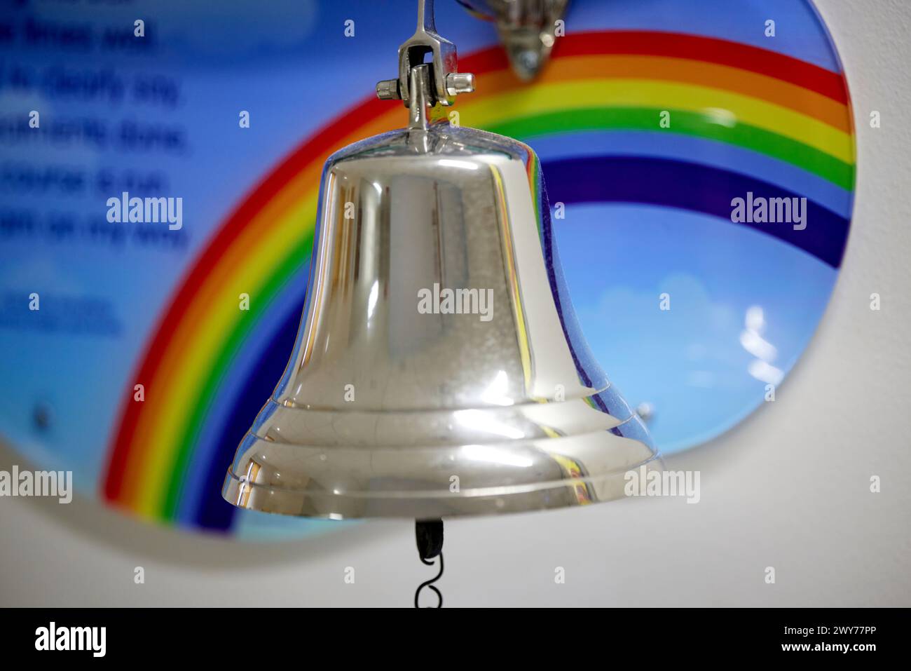 Central Manchester University Hospitals NHS Foundation Trust Royal Manchester Childrens Hospital cancer bell Stock Photo