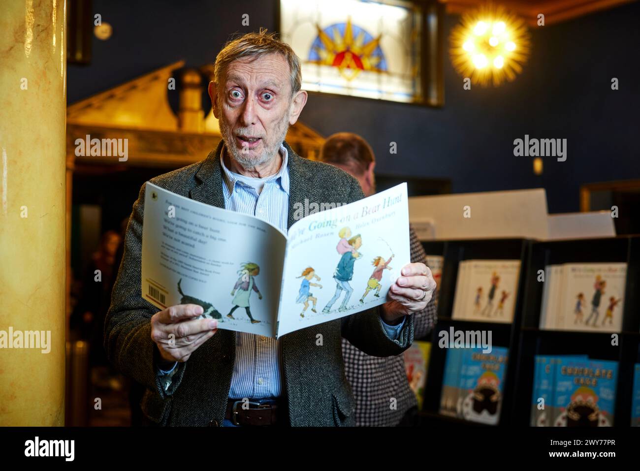 Childrens book author Michael Rosen Stock Photo