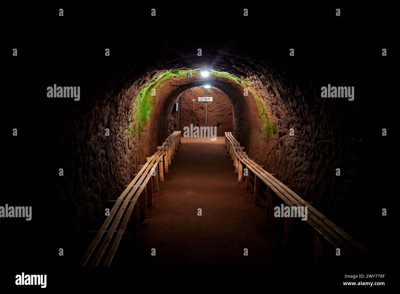 STOCKPORT Air raid shelter Stock Photo