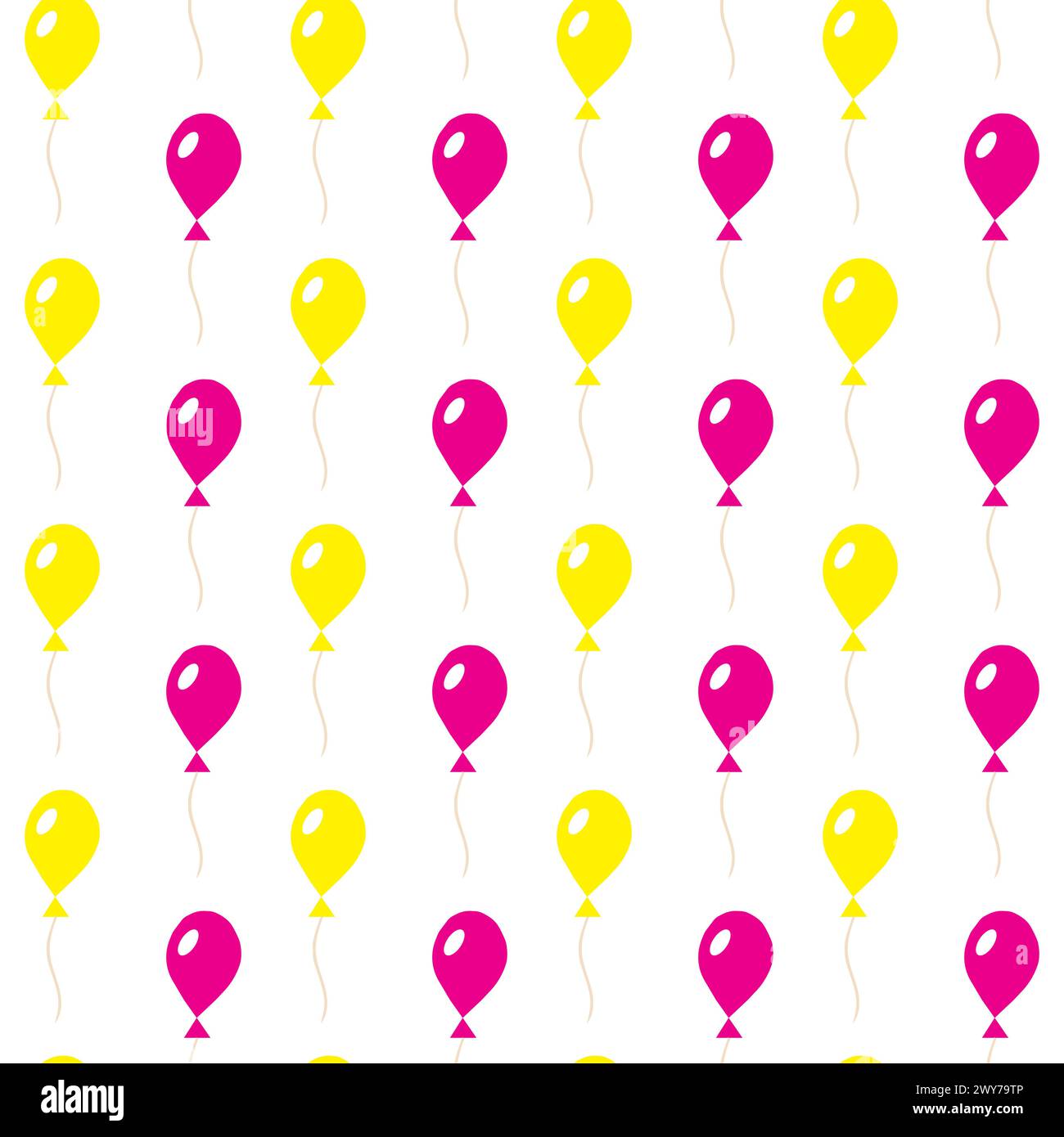 Multi-colored inflatable balls. Seamless pattern. Vector illustration. Stock Vector