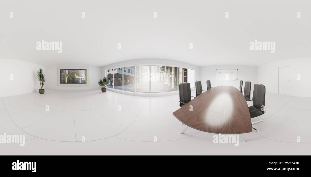 Panoramic view of a conference room 360 panorama vr environment map ...