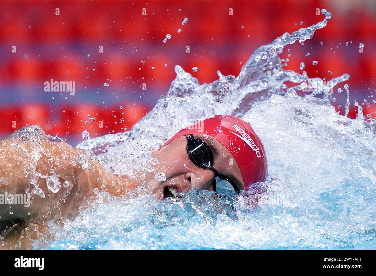 Daniel Jervis during the Men's 1500m Freestyle on day three of the 2024 ...
