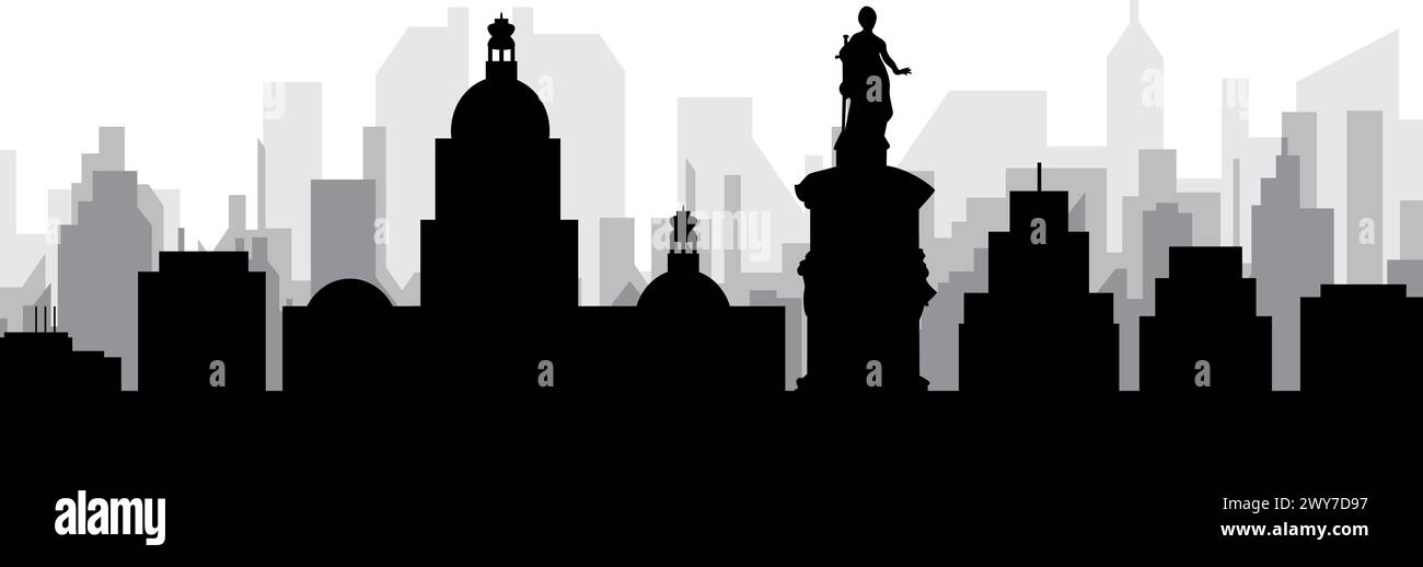Cityscape skyline panorama of LA PAZ, BOLIVIA Stock Vector Image & Art ...