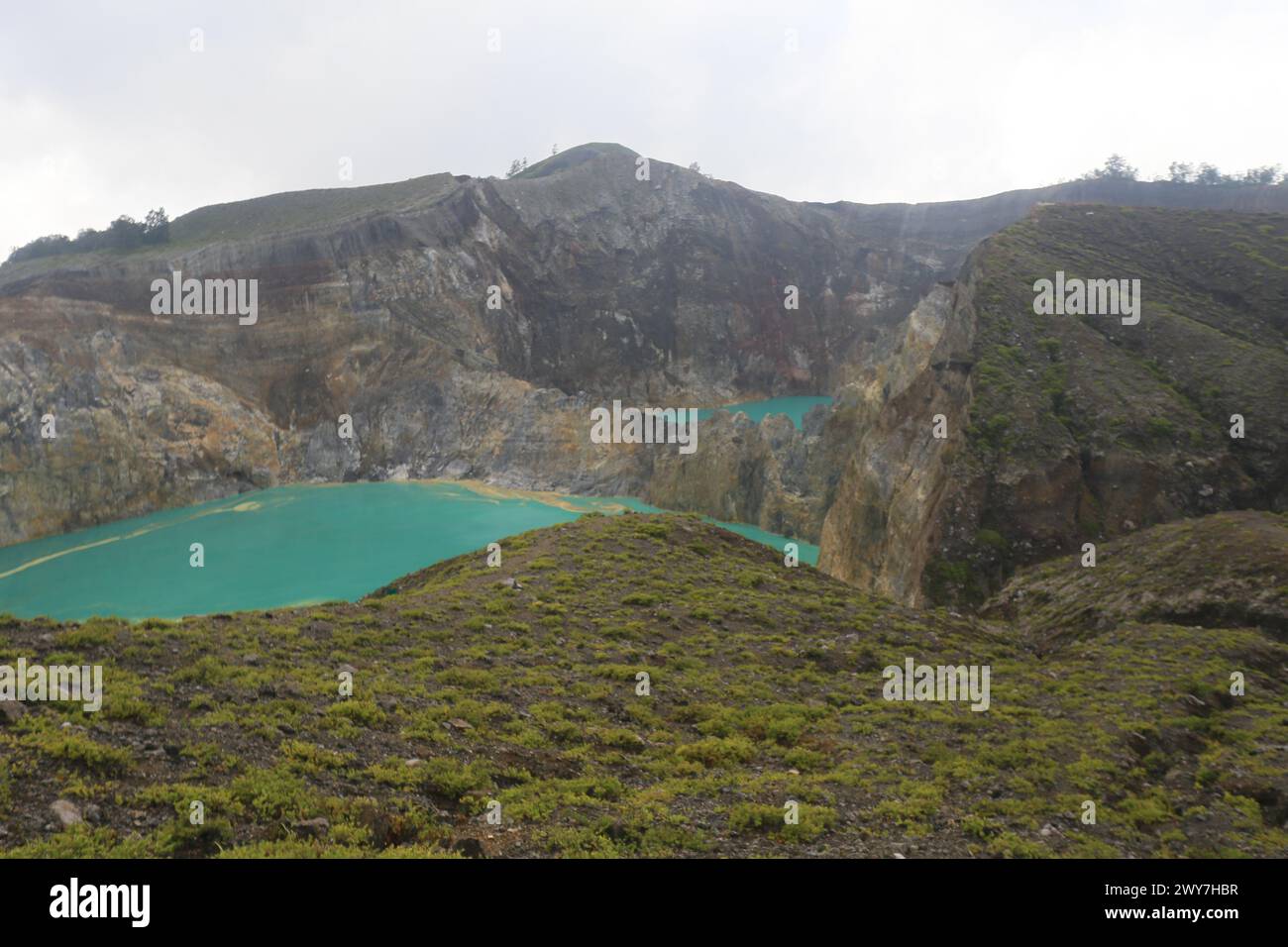 Kelimutu crater lake in East Nusa Tenggara, Flores Island, Indonesia Stock Photo