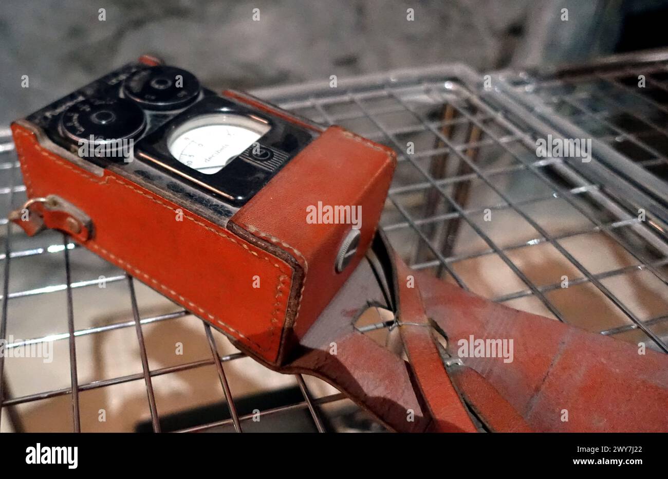 Photo of an ancient noise measuring device stock photo alamy