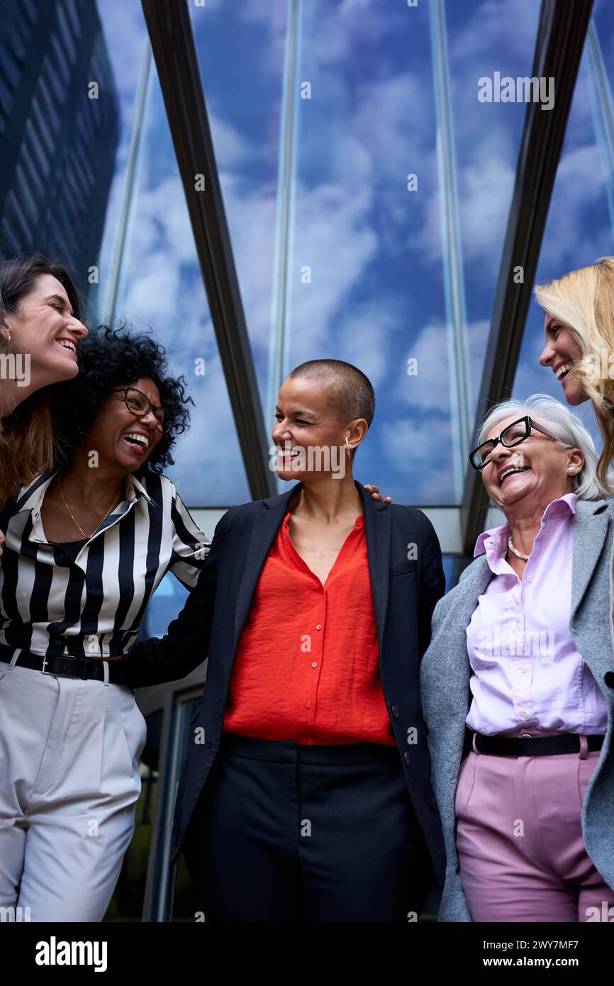 Happy diverse people ages hi-res stock photography and images - Alamy