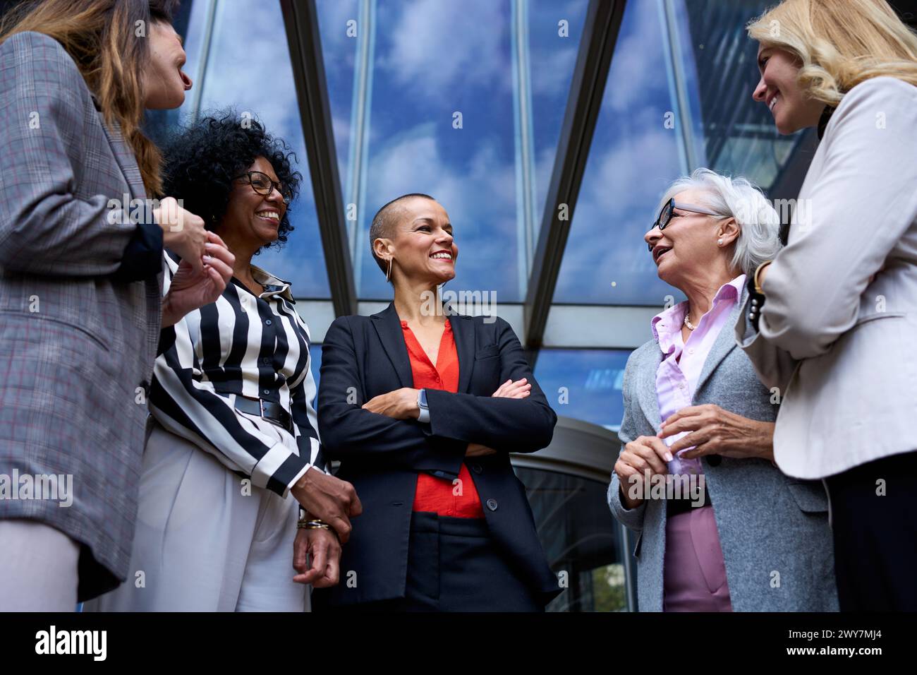 Happy diverse people ages hi-res stock photography and images - Alamy