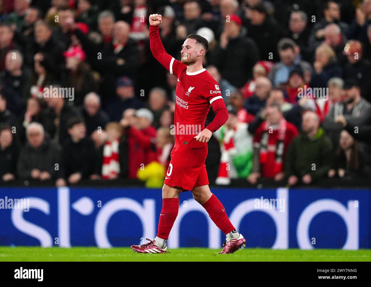 Liverpool's Alexis Mac Allister celebrates scoring their side's second