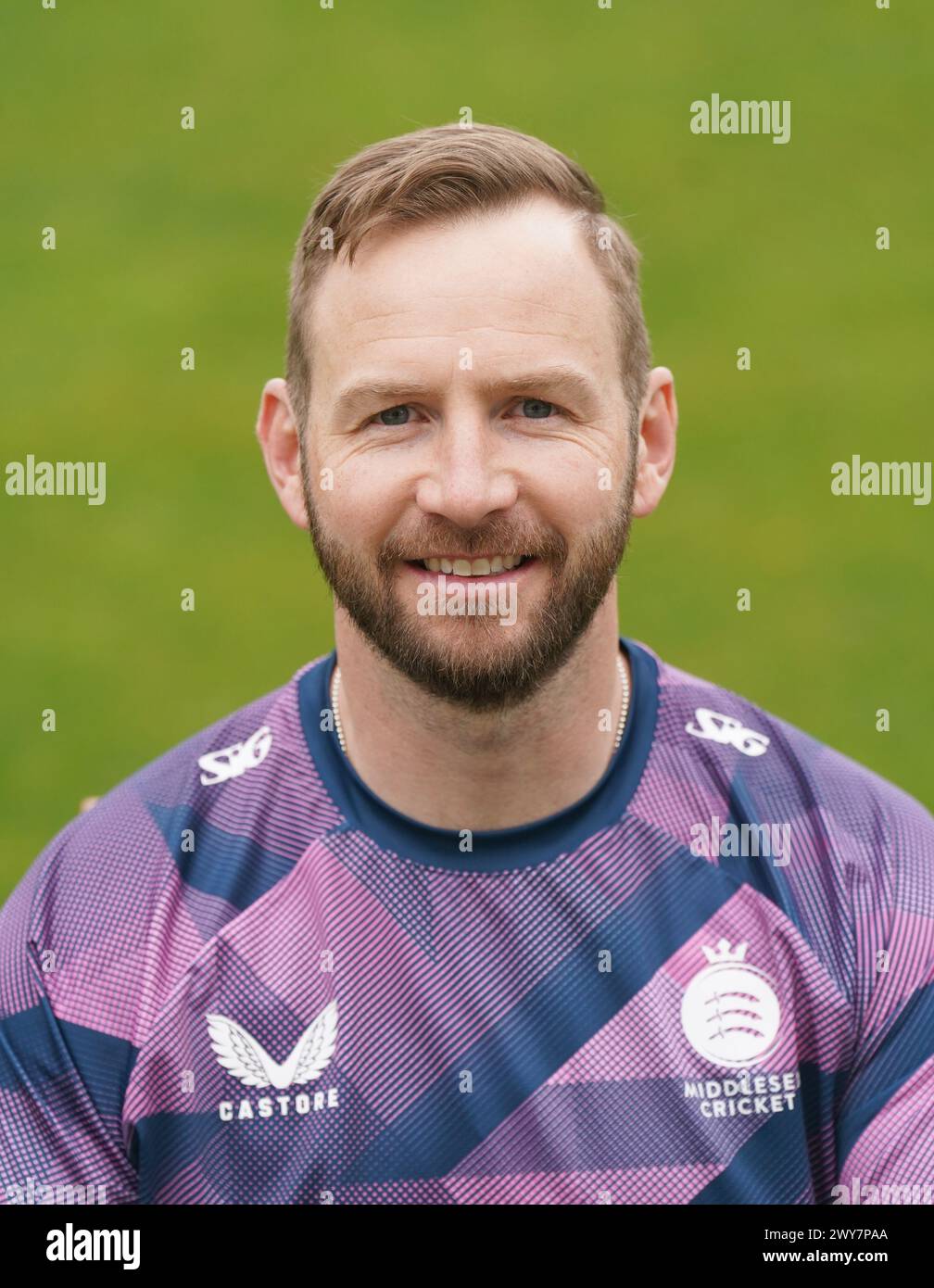 Middlesex's Mark Stoneman during a media day at Lord's, London. Picture