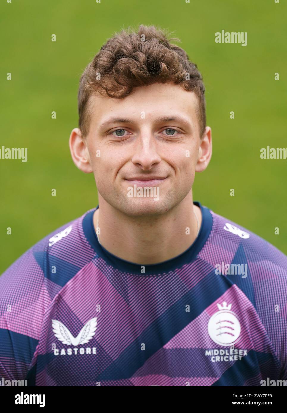 Middlesex's Luke Hollman during a media day at Lord's, London. Picture