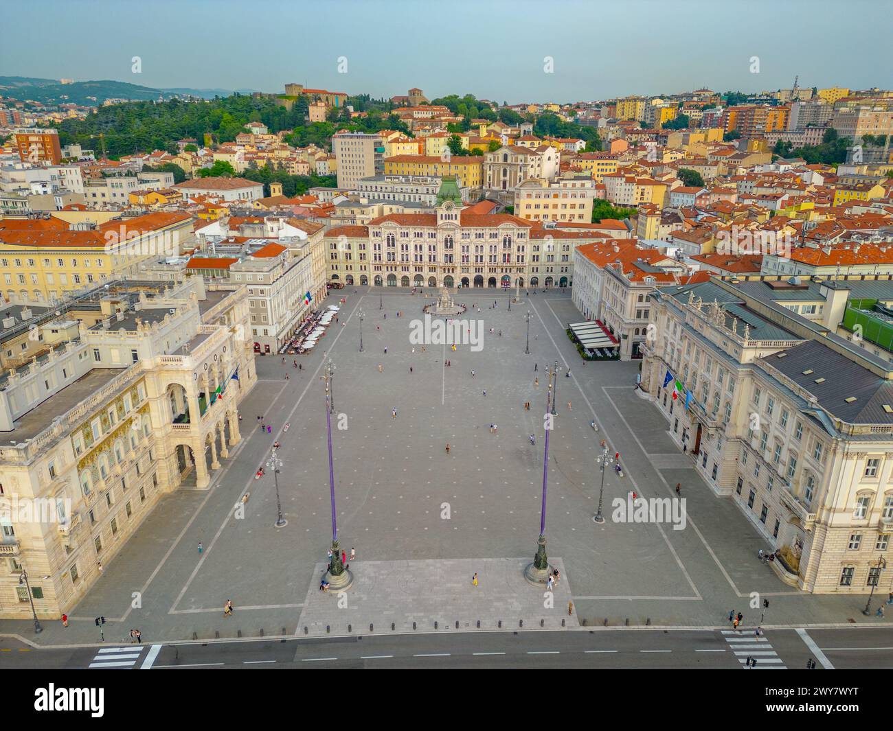 Aerial View Of Piazza Della UnitГ D'Italia In Italian Town Trieste ...