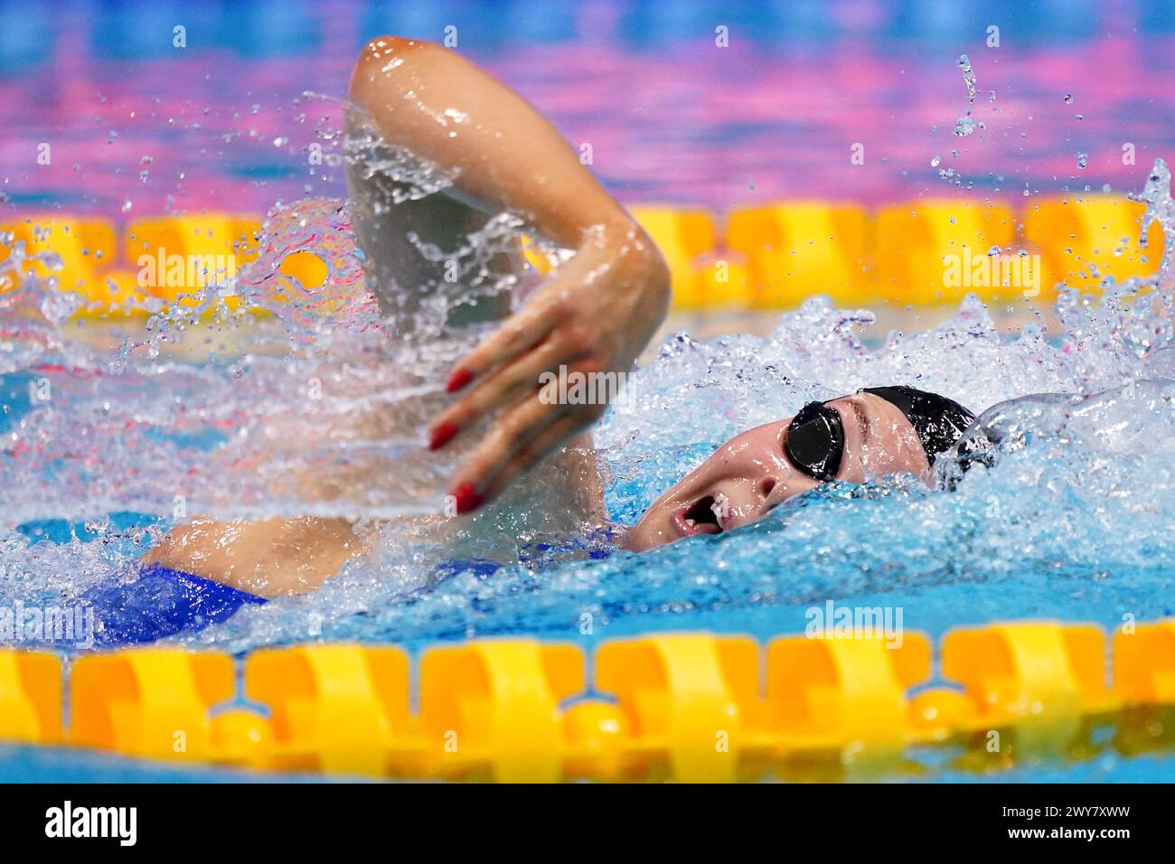 Katie Shanahan In Action During The Women s 400m IM Paris Final On Day 