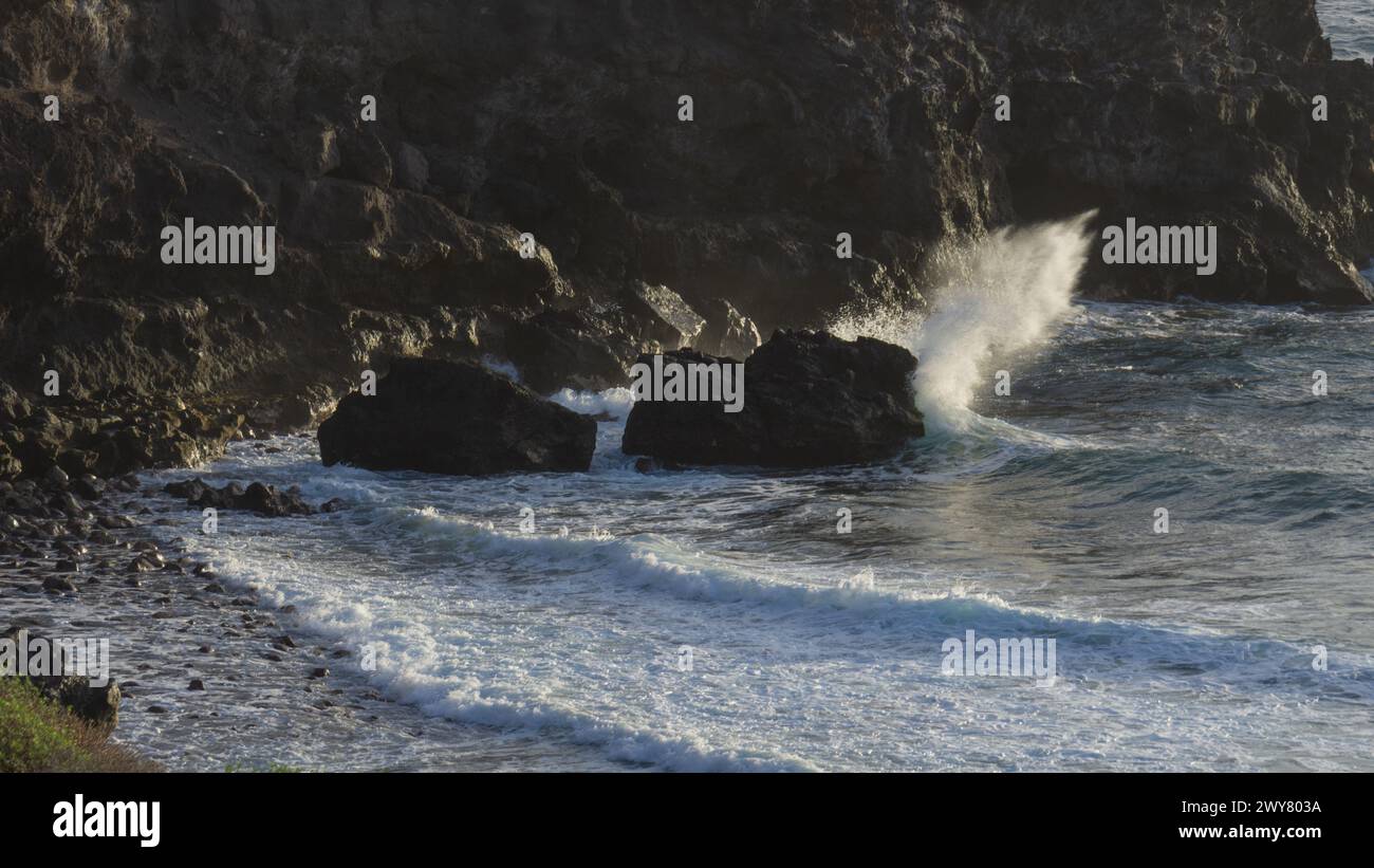 Dynamic ocean scene, natural beauty Stock Photo