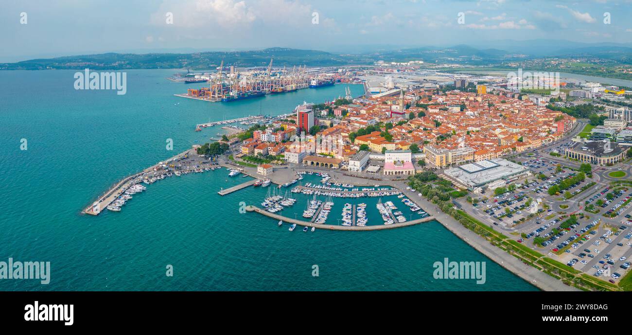 Aerial view of Slovenian town Koper Stock Photo - Alamy