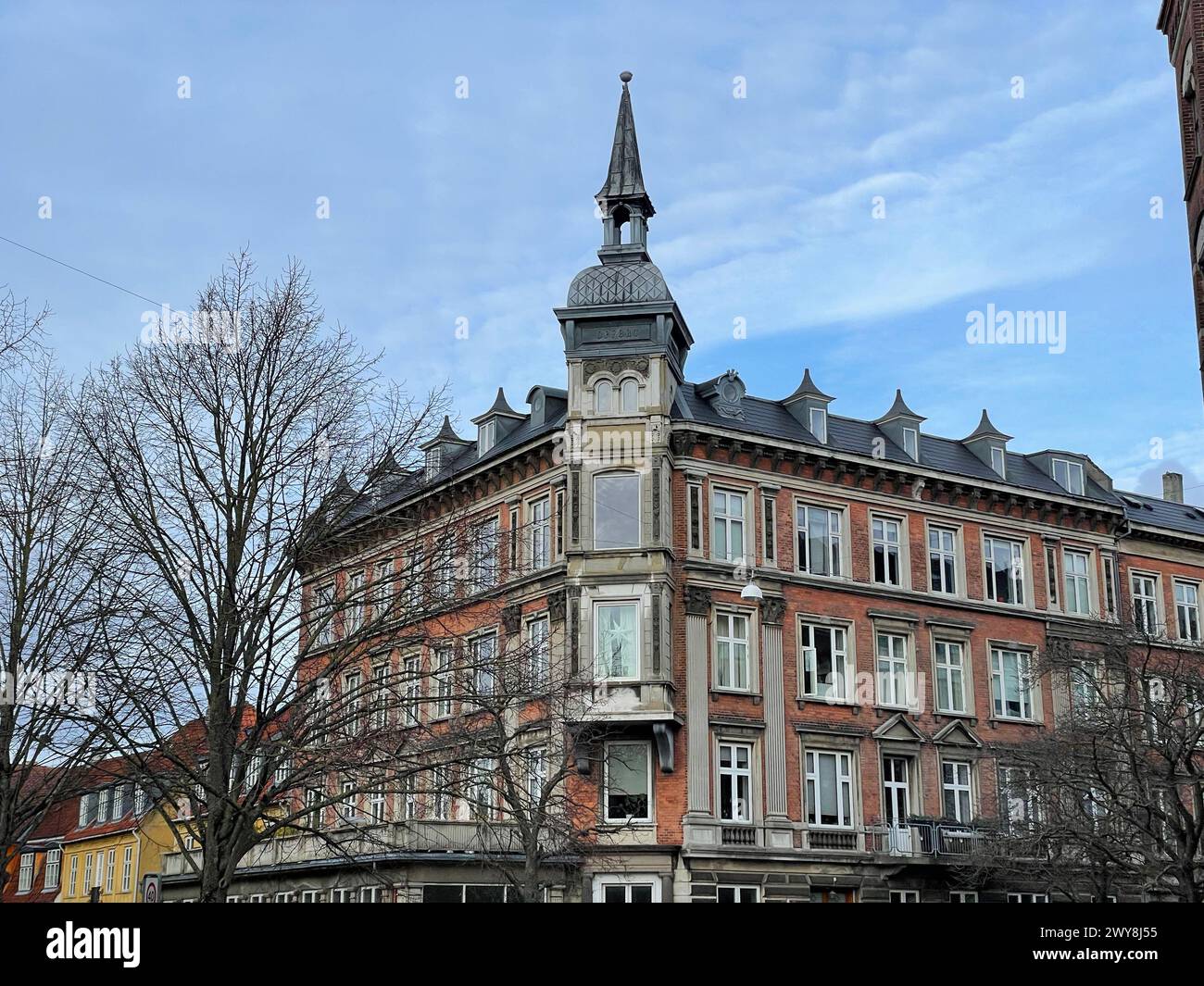 Apartment building, Historic, architecture, Copenhagen, Denmark Stock ...