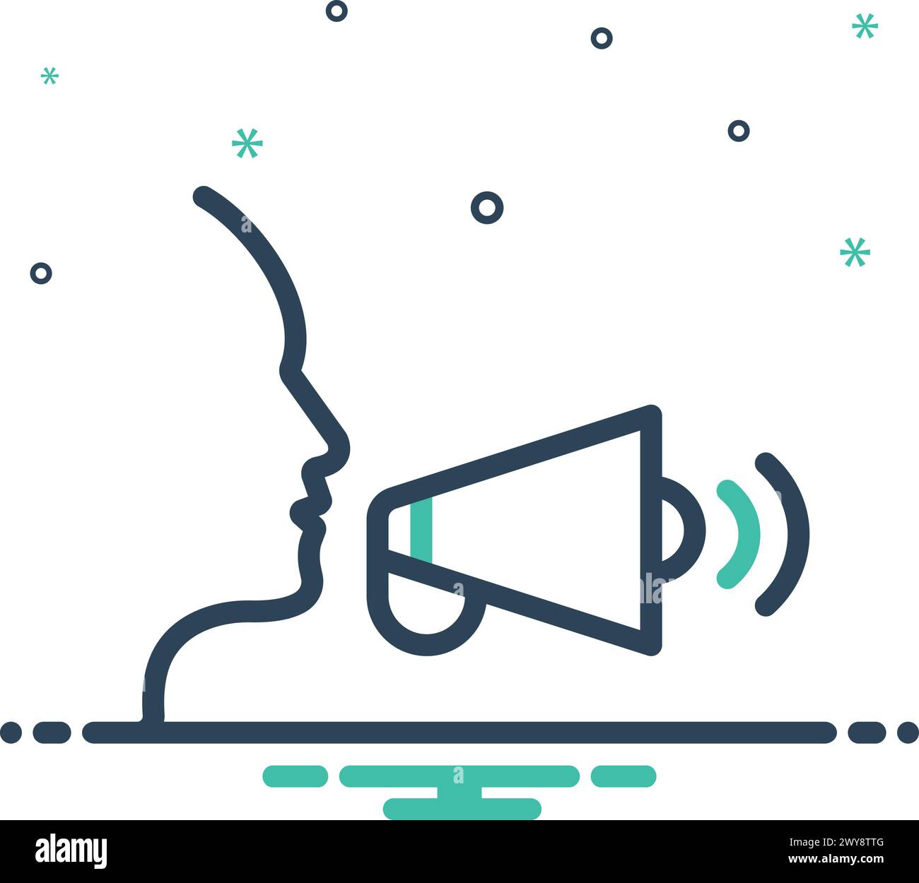 Icon for speaking verbal stock vector image art alamy