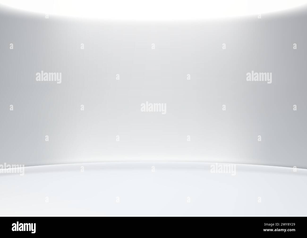 White studio room background with lighting, Modern concept, Perfect for ecommerce photography, product launches, and more. Vector illustration Stock Vector