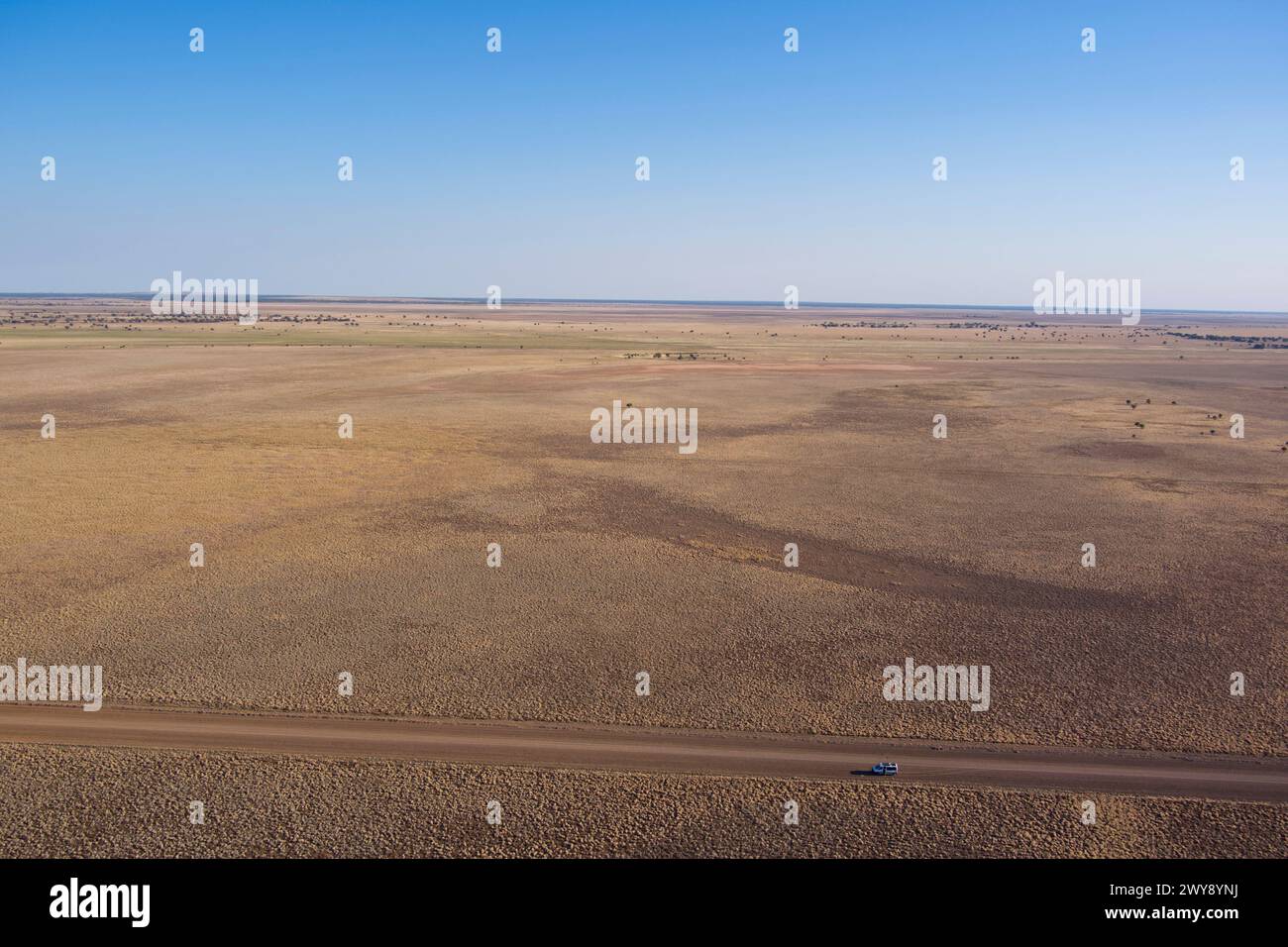 Aerial of the flood plains along the banks of Talyawalka Creek Darling River near Louth New South Wales Australia Stock Photo
