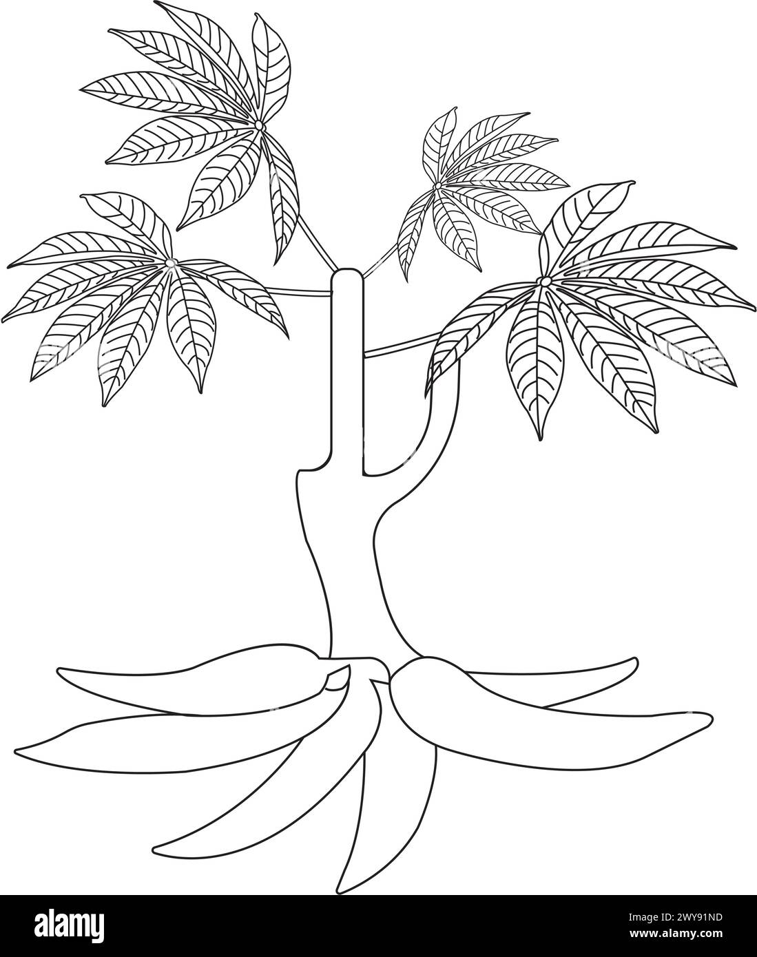 Cassava icon vector illustration symbol design Stock Vector