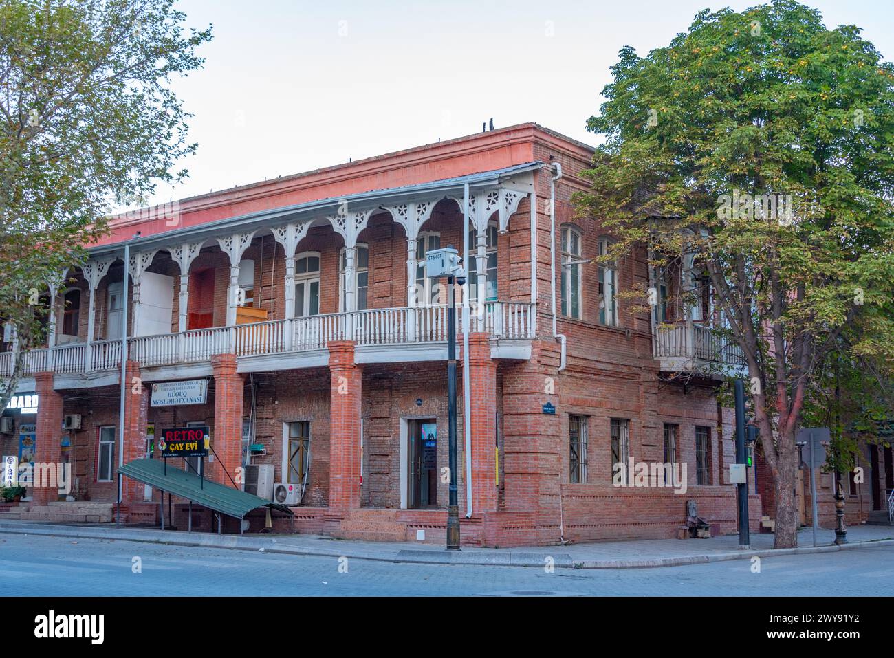 Ganja, Azerbaijan, September 15, 2023: Sunrise view of the historical center of Ganja, Azerbaijan Stock Photo