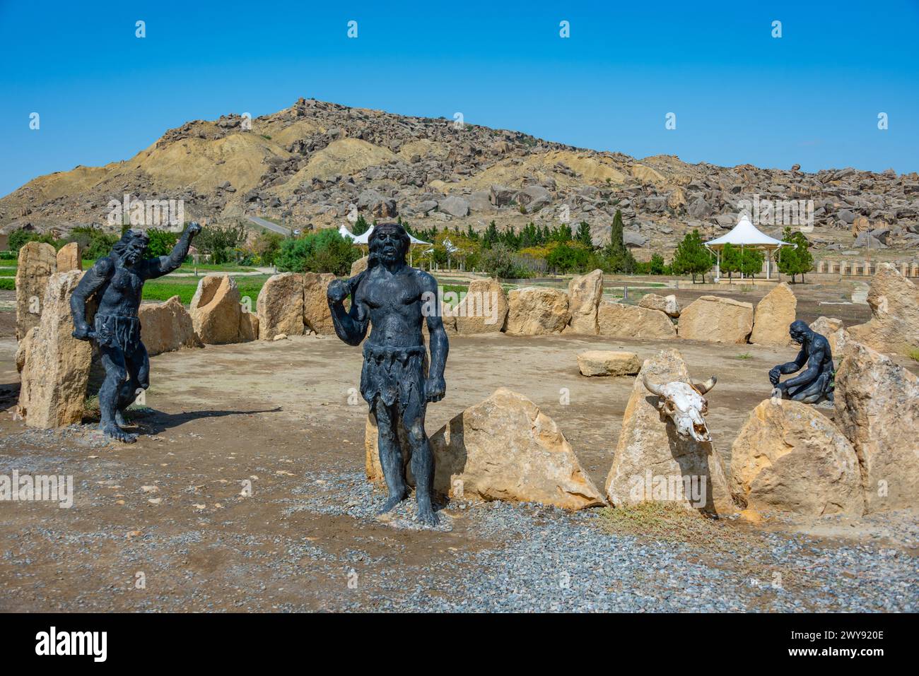 Qobustan, Azerbaijan, September 15, 2023: Qobustan petroglyph reserve museum in Azerbaijan Stock Photo
