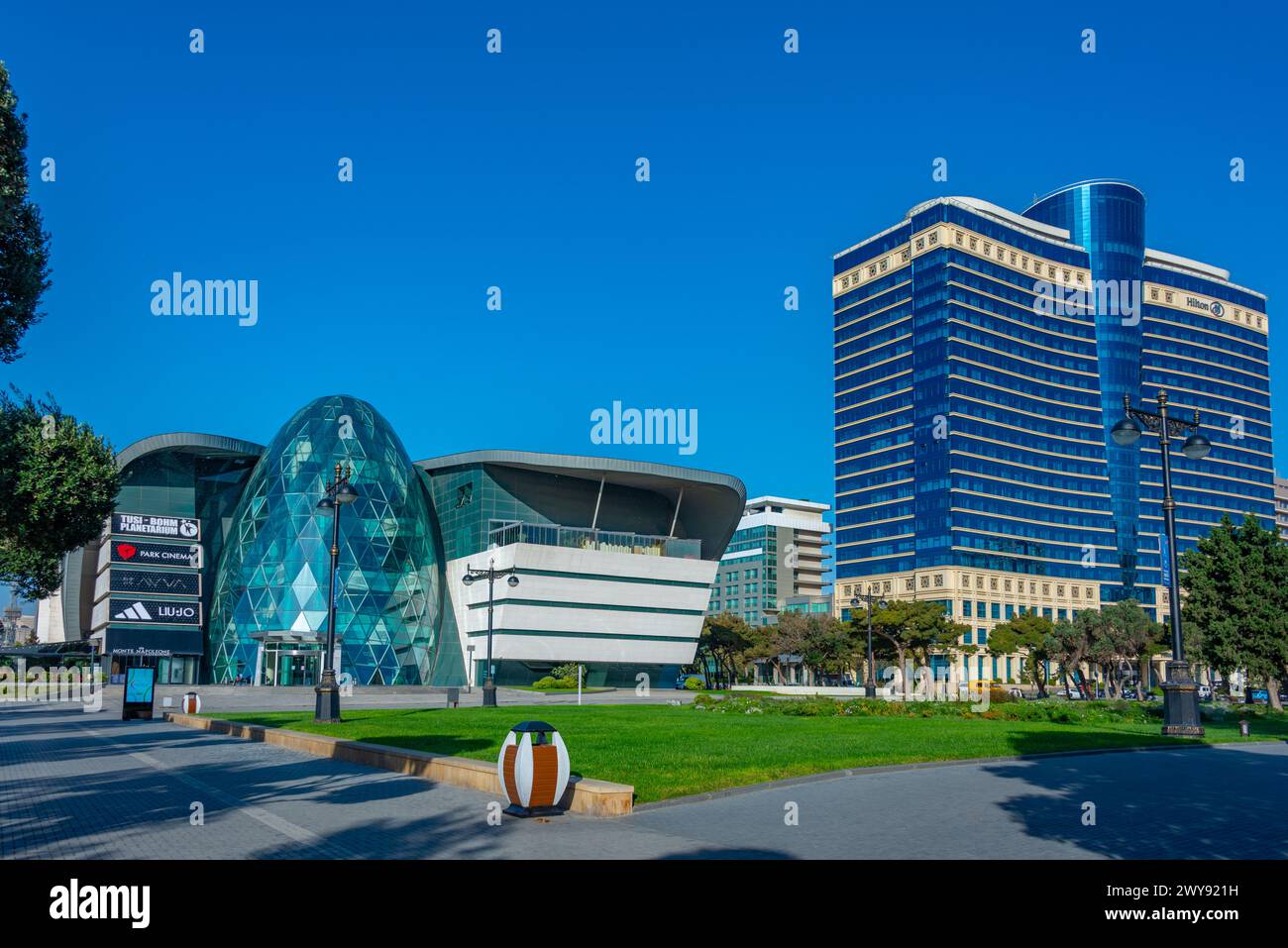 Baku, Azerbaijan, September 16, 2023: Summer day at Park Bulvar Mall in Baku, Azerbaijan Stock Photo