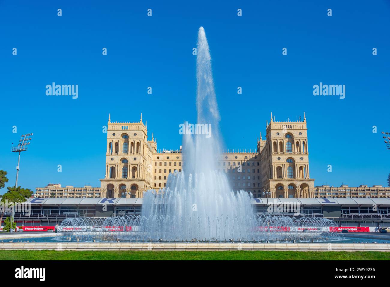 Baku, Azerbaijan, September 16, 2023: The Azerbaijan Government House in Baku Stock Photo