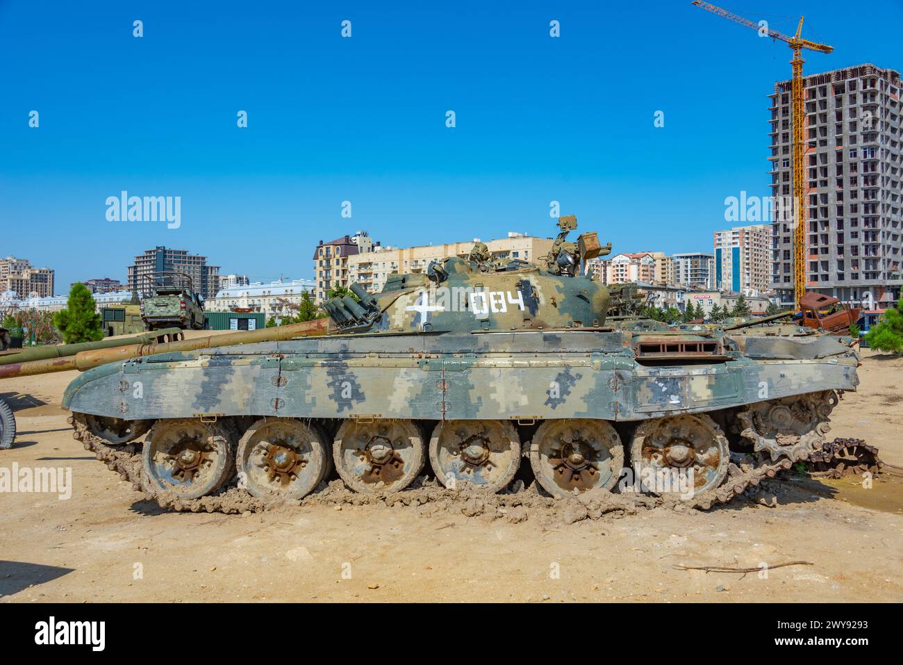 Baku, Azerbaijan, September 16, 2023: The Military Trophy Park also referred to as War Trophies Park in Baku, Azerbaijan Stock Photo