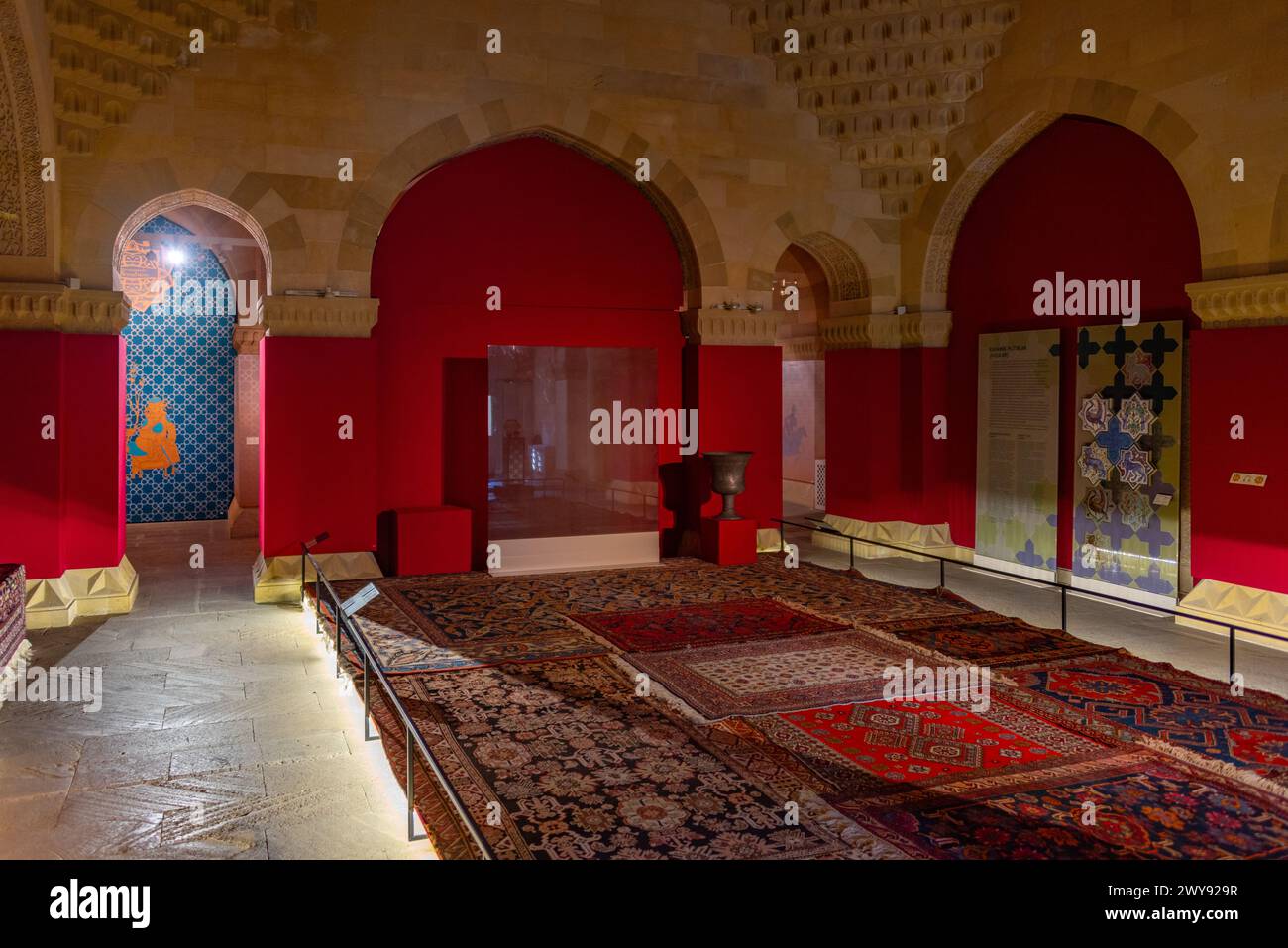 Baku, Azerbaijan, September 16, 2023: Chamber at the Palace of the Shirvanshahs in Baku, Azerbaijan Stock Photo