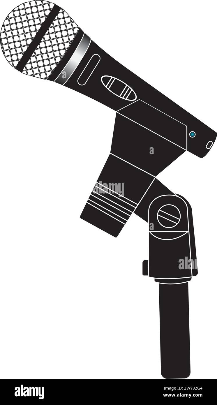 Microphone icon vector illustration symbol design Stock Vector Image ...