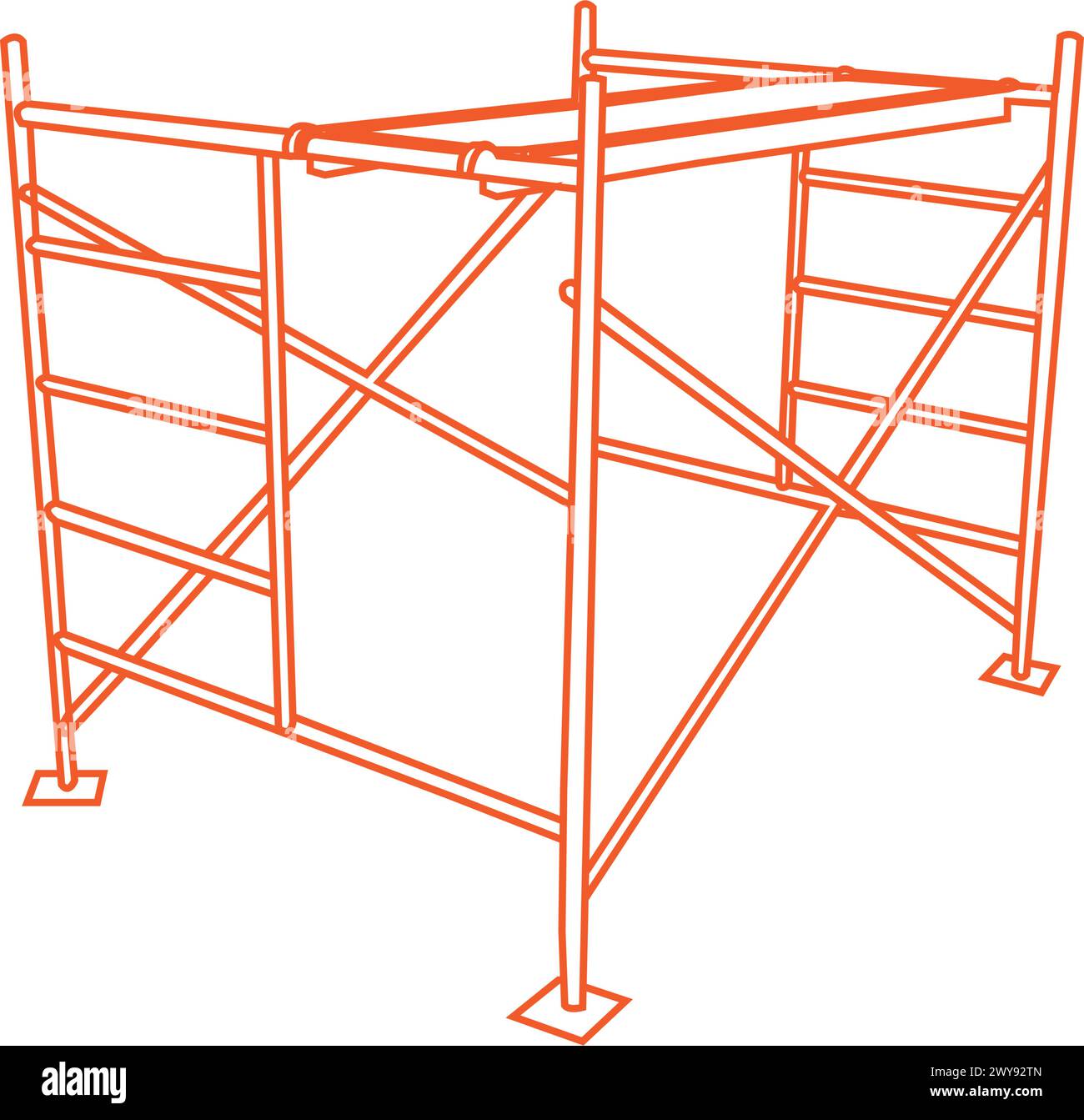 Scaffolding icon vector illustration design Stock Vector