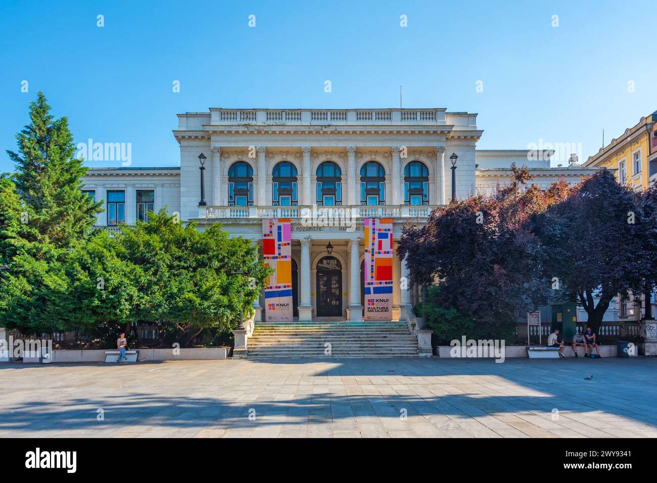 Sarajevo, Bosnia and Herzegovina, July 15, 2023: National theatre in