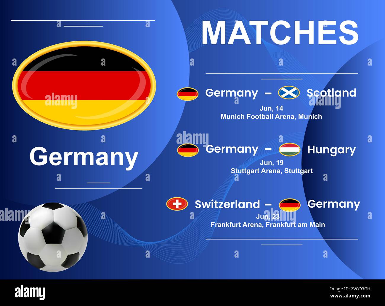Schedule of matches of the German national team at the final stage of