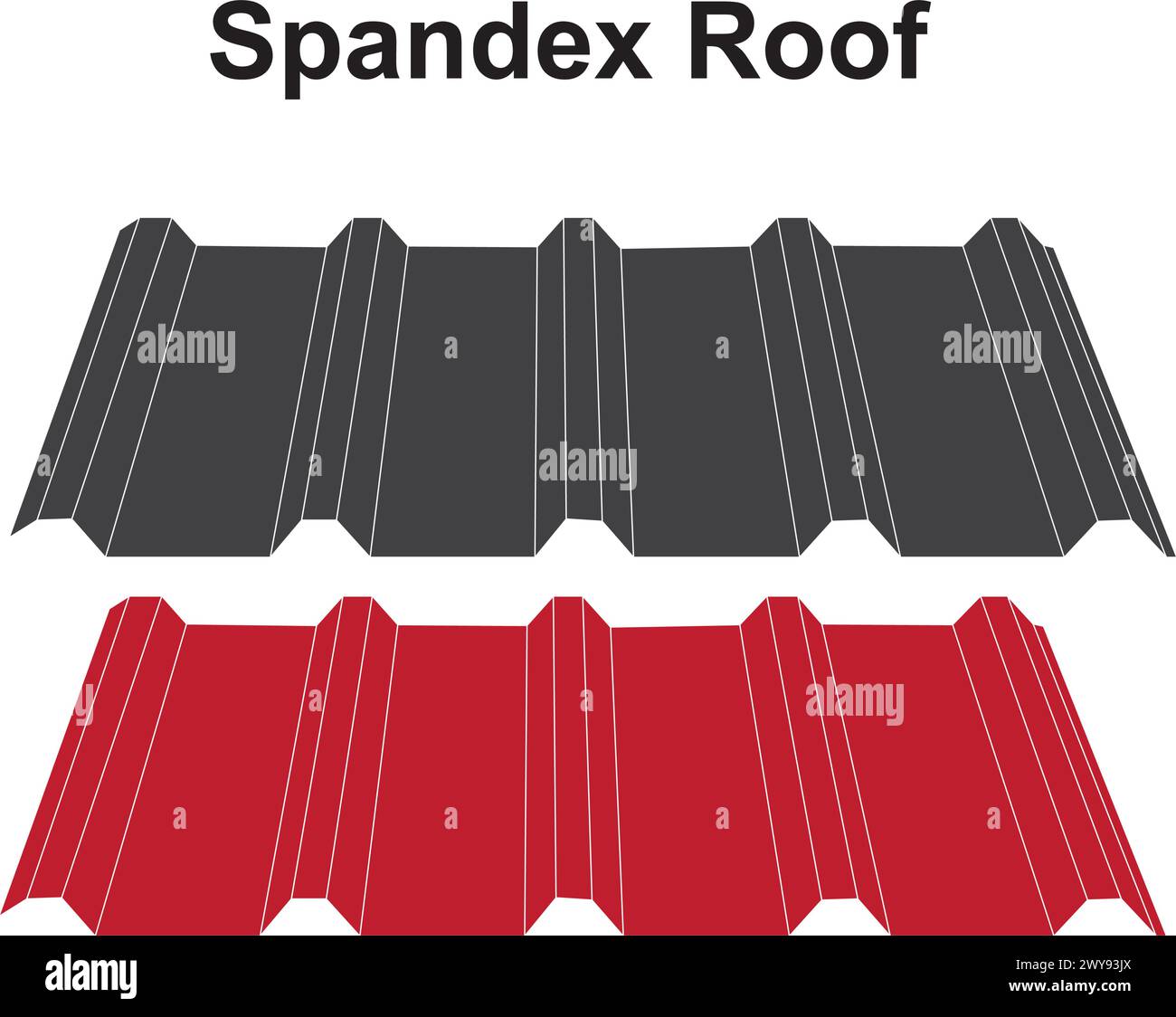 Spandex metal roof icon vector illustration design Stock Vector