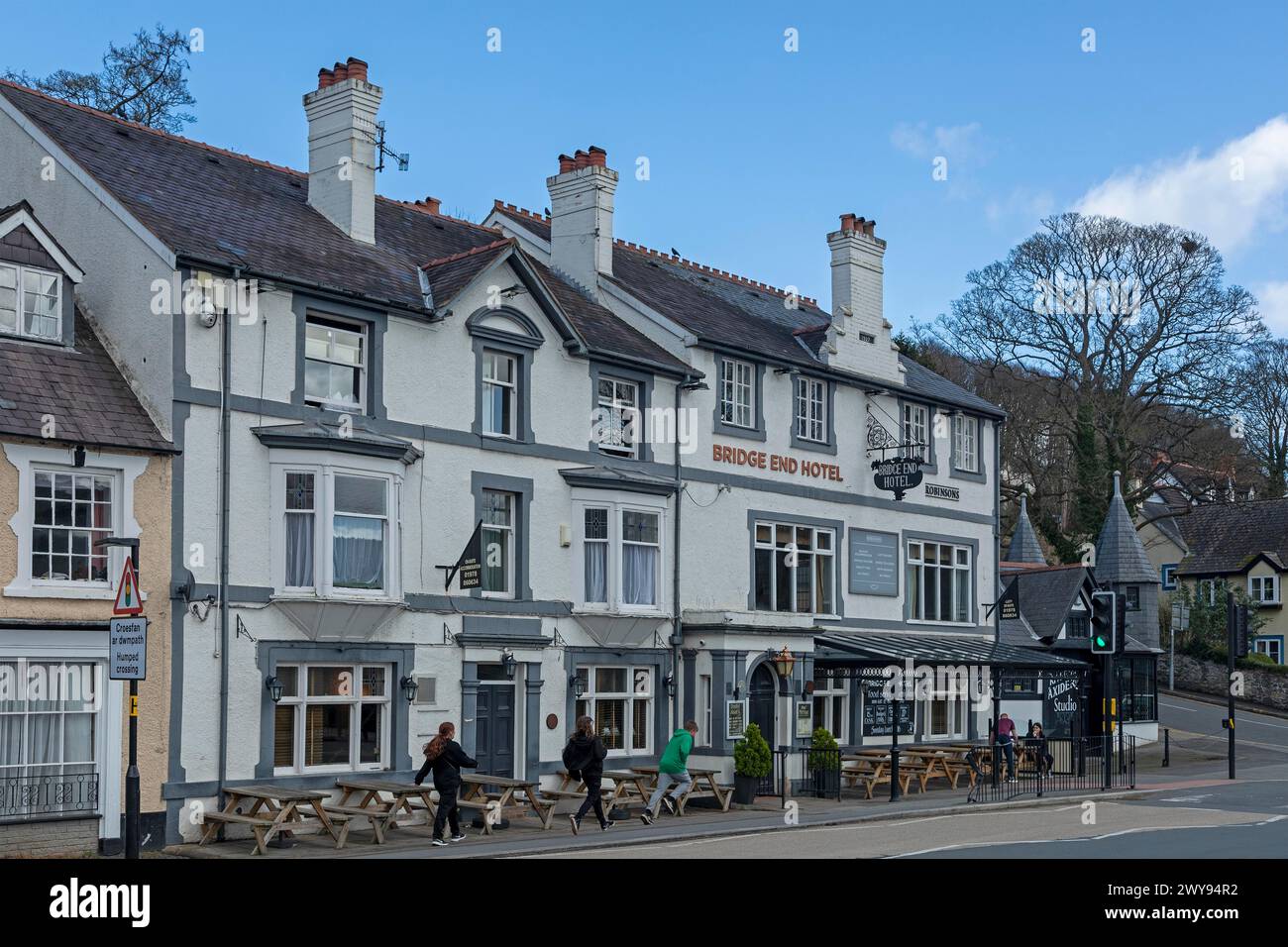 Bridge End Hotel, Langollen, Wales, Great Britain Stock Photo