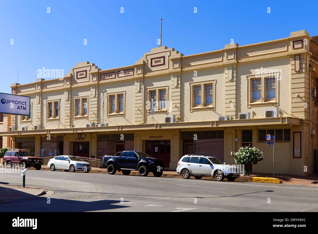 Historic Town Hall building in Peterborough South Australia Stock Photo
