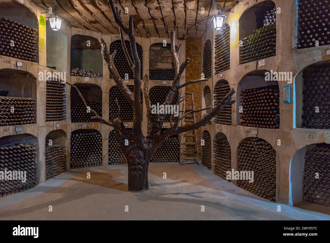 Milesti Mici, Moldova, August 27, 2023 Wine cellars at Milestii Mici