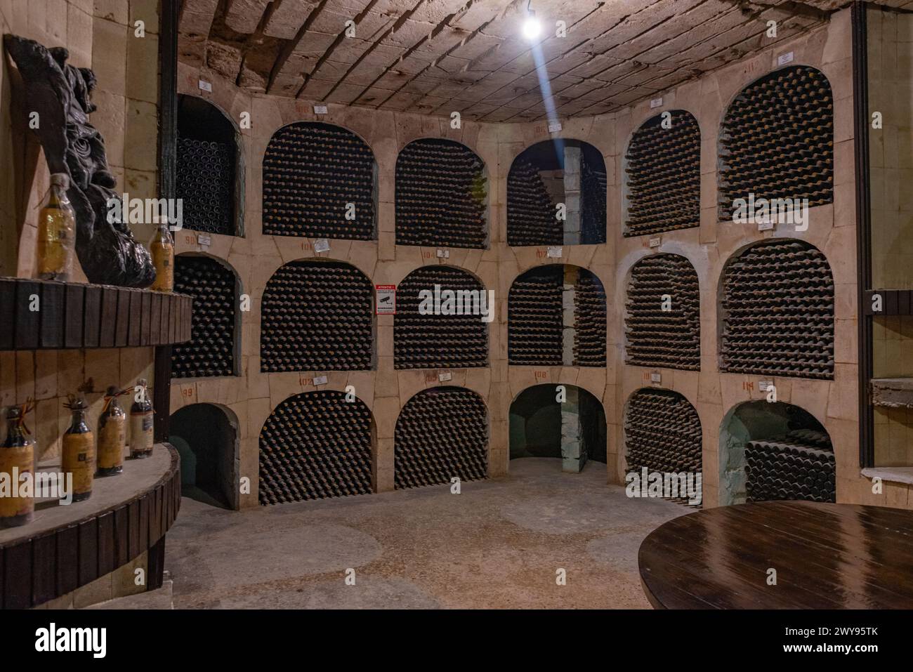 Milesti Mici, Moldova, August 27, 2023 Wine cellars at Milestii Mici