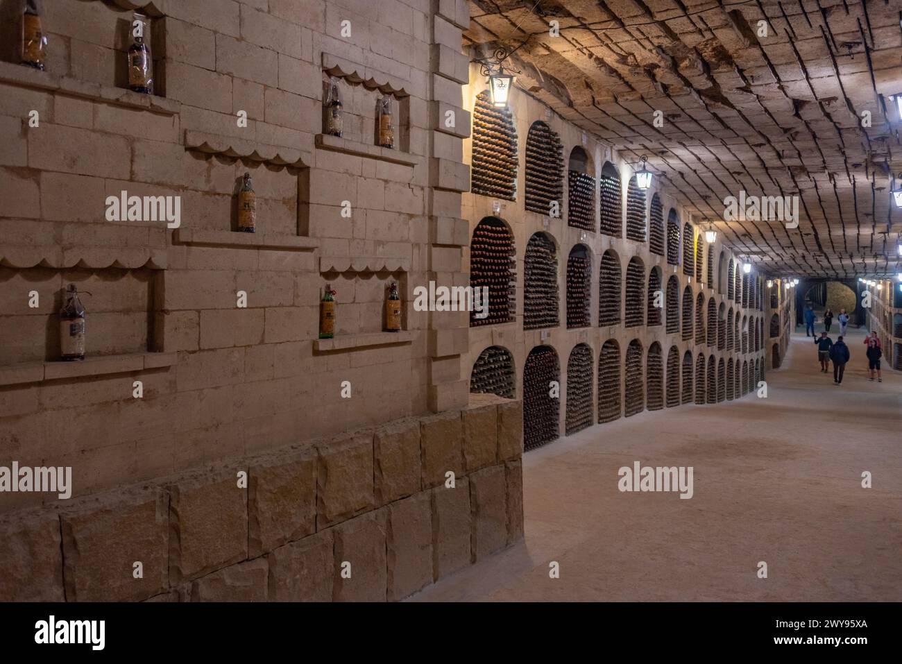 Milesti Mici, Moldova, August 27, 2023 Wine cellars at Milestii Mici