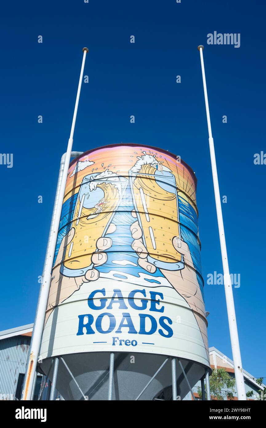 Advertisement for Gage Roads Freo Brewery, Fremantle, Western Australia, WA, Australia Stock Photo