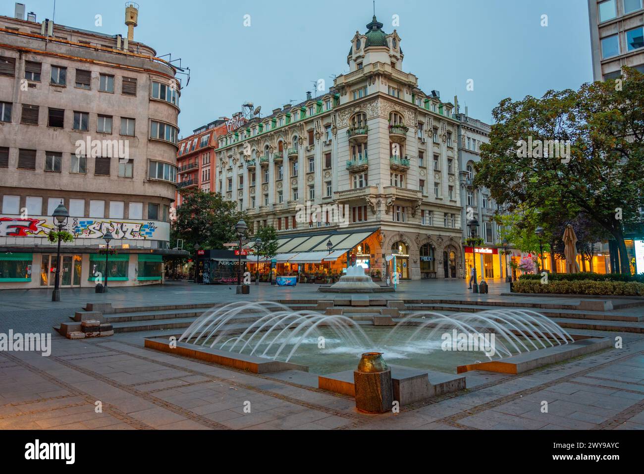 Belgrade, Serbia, July 31, 2023: Vrelo fountain in the old town of Belgrade, Serbia Stock Photo