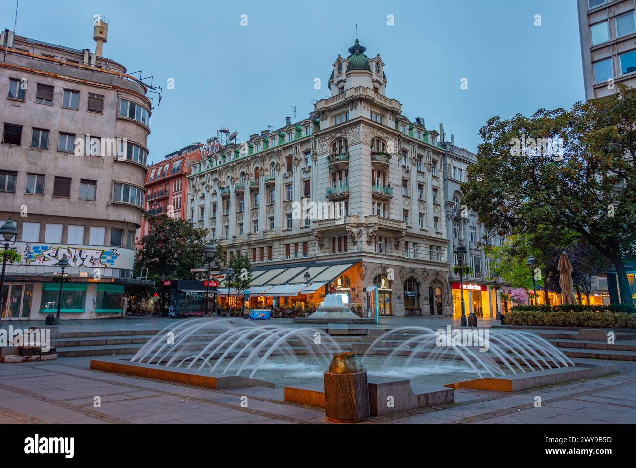 Belgrade, Serbia, July 31, 2023: Vrelo fountain in the old town of Belgrade, Serbia Stock Photo