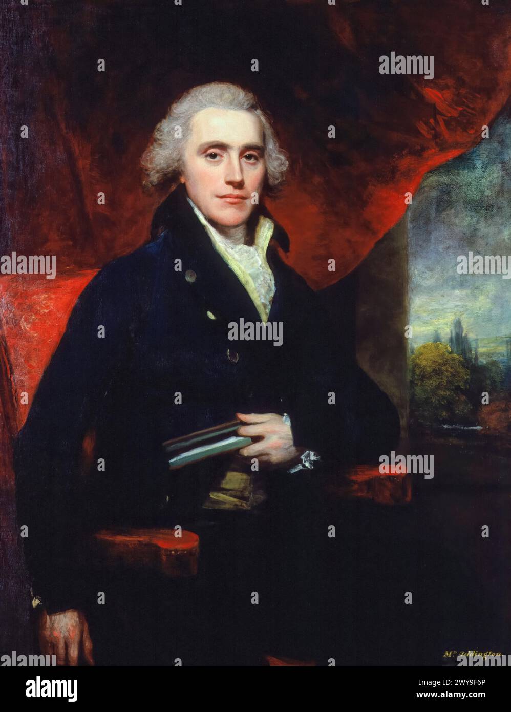 Henry Addington, 1st Viscount Sidmouth (1757-1844), Tory politician and Prime Minister of the United Kingdom, 1801-1804, portrait painting in oil on canvas by Sir William Beechey, circa 1803 Stock Photo