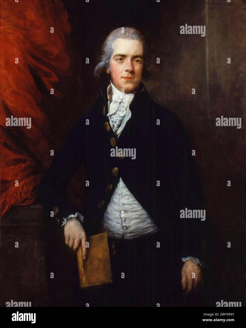 William Grenville, 1st Baron Grenville (1759-1834), Tory politician and Prime Minister of the United Kingdom, 1806-1807, portrait painting in oil on canvas by Gainsborough Dupont, circa 1790 Stock Photo