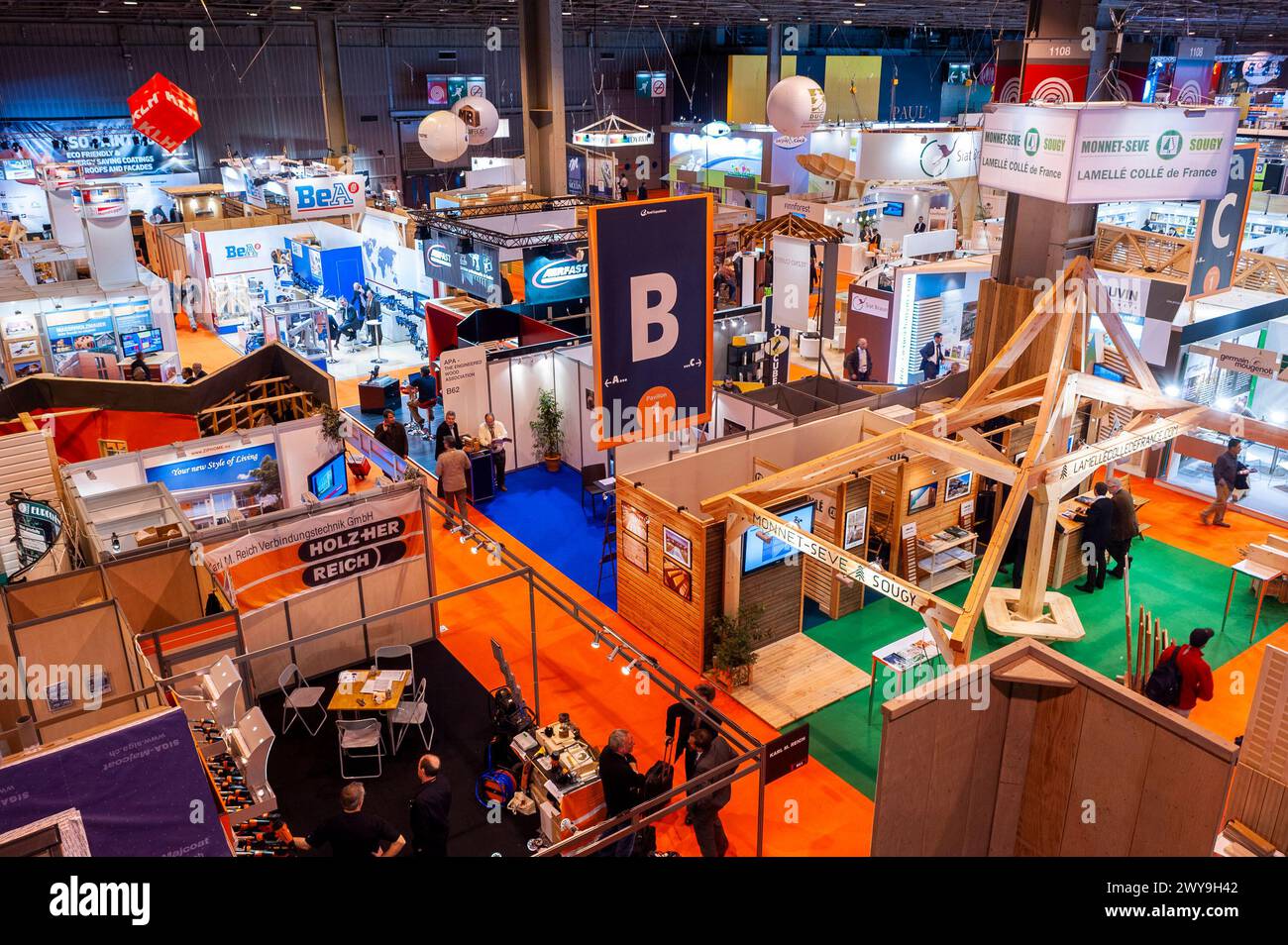 Trade show booth high angle hi-res stock photography and images - Alamy