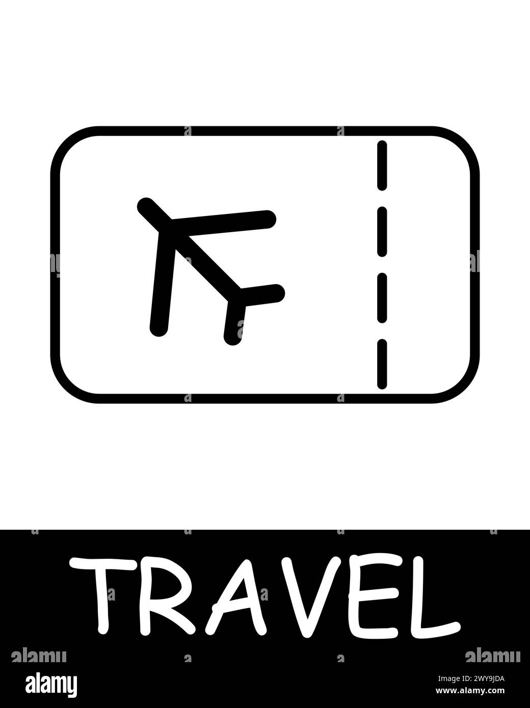 Airline ticket booking Black and White Stock Photos & Images - Alamy
