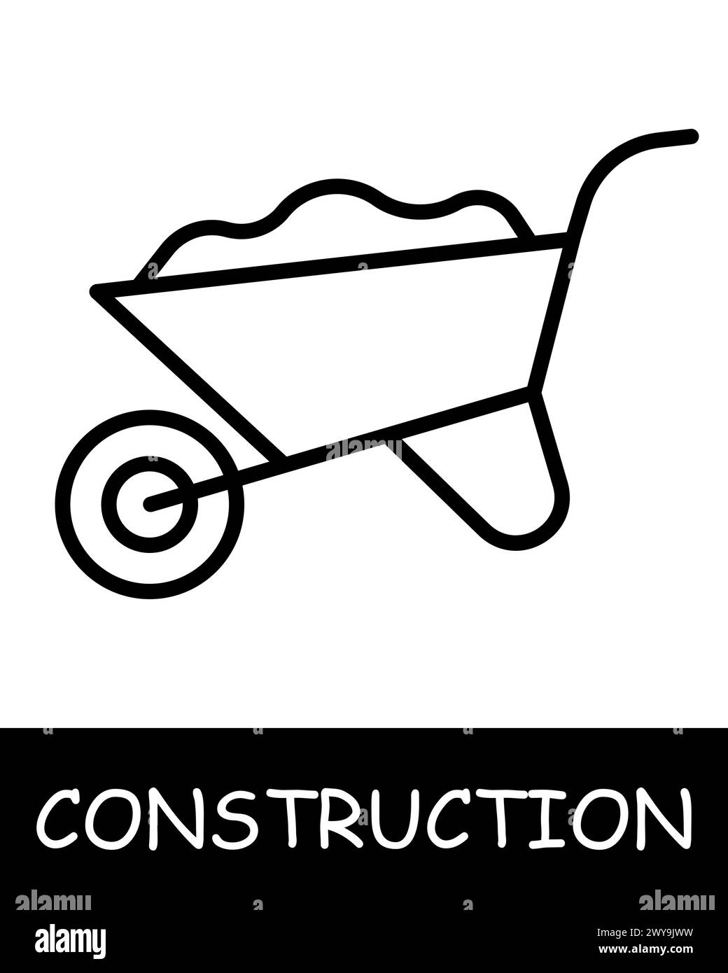 Construction, technology icon. Construction equipment, concrete ...