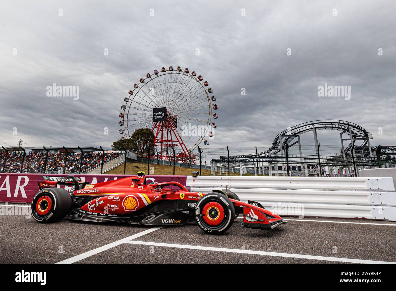 Carte Collection 2024 Topps F1 Eccellenza Carlos Sainz Relique Usé En Course - Ferrari