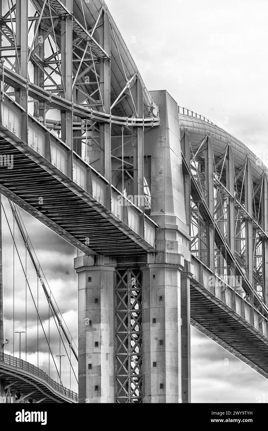 Brunel's Royal Albert Bridge, Saltash, Cornwall, England, UK Stock Photo