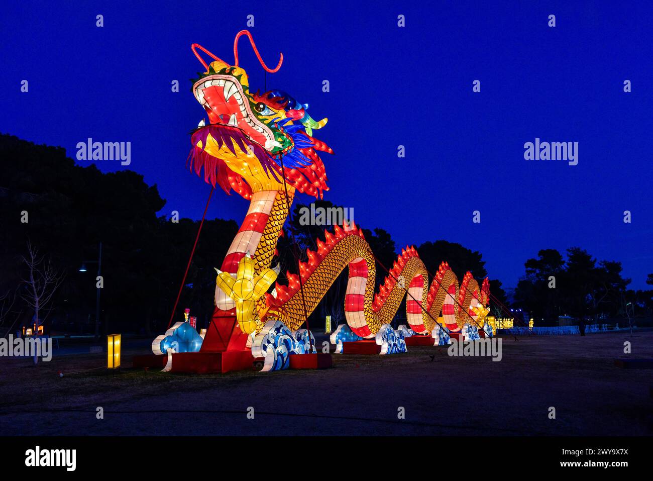 Las Vegas, Nevada, Chinese Lantern Festival. Stock Photo